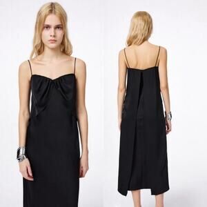 Fabrique x Viktoria‎ Chan Chloe Strap Dress Black Formal Dark Wedding Feminine